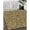 thumbnail image 2 of Ahgly Company Indoor Square Patterned Red Dirt Brown Area Rugs, 6' Square, 2 of 6