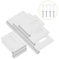 thumbnail image 1 of FESTFENDS 8Pcs Plated Silver Mirror Holder Clips Glass Clamp Brackets for Frameless Mirror Wall Mounting, 1 of 7