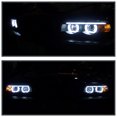 thumbnail image 2 of Spec-D Tuning Black LED Dual Halo Projector Headlights Compatible with 1995-2001 BMW E38 7-Series, Left + Right Pair Headlamps Assembly, 2 of 7