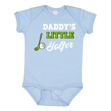 Inktastic Daddys Little Golfer with Golf Club and Ball Boys or Girls Baby Bodysuit