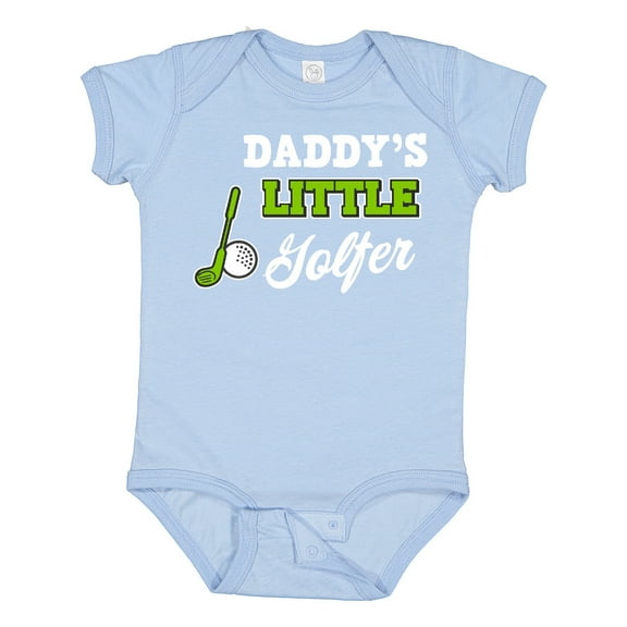 Inktastic Daddys Little Golfer with Golf Club and Ball Boys or Girls Baby Bodysuit
