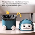 thumbnail image 4 of Trash Bin Large Capacity Top Dustproof Plastic Mini Animal Shape Office Trash Basket Household Supplies, 4 of 8