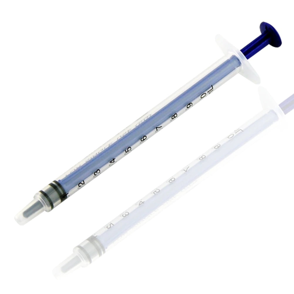 10x 1mL Disposable Plastic Nutrient Syringe Injector Liquid Lab Luer