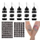 thumbnail image 1 of Kit de tatuajes temporales NewCraft, tinta negra, 5 botellas, 64 plantillas, 1 of 9