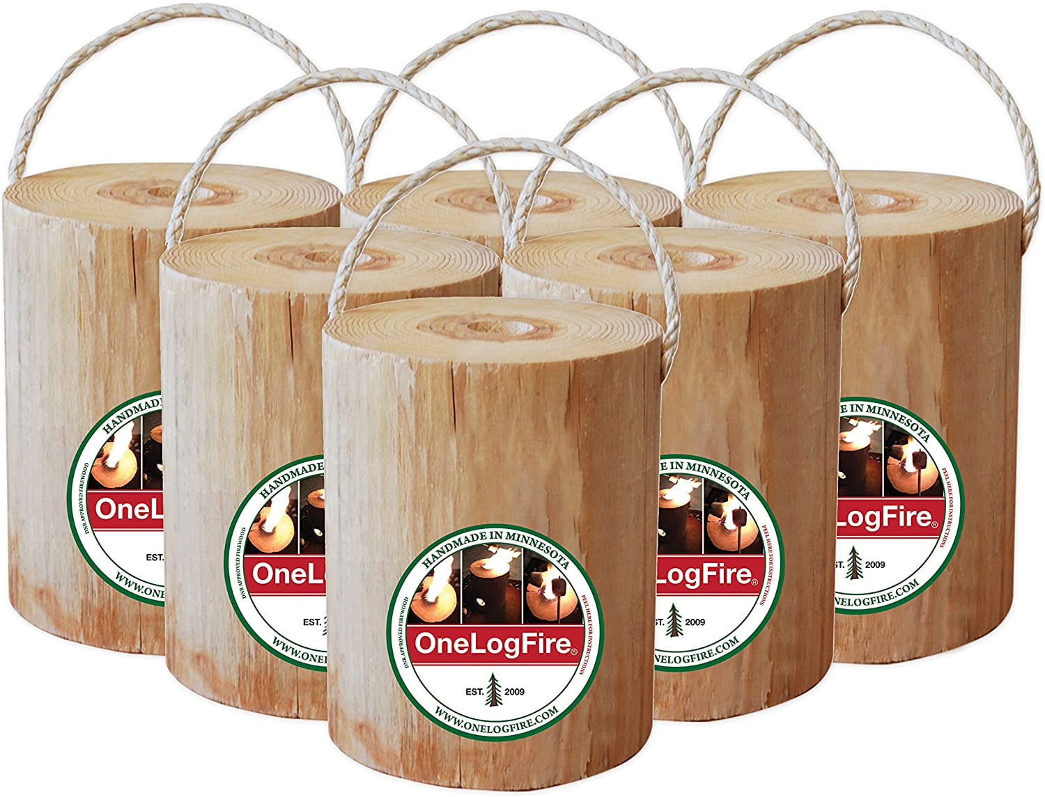 Light 'n Go Bonfire Portable Birch Log, Firepit, Chiminea