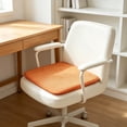 thumbnail image 4 of Yaayu Thickened Corduroy Chair Cushion, 17.7x17.7in Non-Slip, High Resilience Cotton Fill, All-Season Seat Pad for Dining Kitchen, Orange, 4 of 6