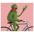 thumbnail image 2 of Boy's The Muppets Kermit Bike Wave  Graphic Tee White X Large, 2 of 5