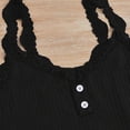 thumbnail image 6 of IMENGL Women's Pajamas Set Loungewear Pyjamas Of 3 Lace Pyjamas V Neck Tank Top Pyjama Shorts 3 Piece Leisure Suit Onesises Sleepwear Pajama Sets for Women,Black, 6 of 8