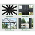 thumbnail image 2 of Jocisland 12x10x8 ft Hexagonal Greenhouse with Quick-Connect Fittings, Walk-in Aluminum Greenhouses for Garden with 2 Swing Doors and 2 Vents, Black, 2 of 7