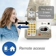 thumbnail image 6 of Atandampt El52213 2Handset Expandable Cordless Phone With Answering System Andamp Extralarge Backlit Keys, 6 of 12