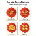 thumbnail image 5 of Matoen Reusable Silicone Air Fryer Liners Flower Shaped Air Fryer Liners Red, 5 of 8