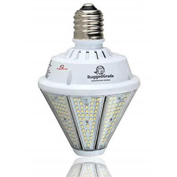 9,600 lumen led post or high bay bulb - 80 watt led retrofit bulb- 5000k white - 80 watt - e39 led reversible high bay or post top light bulb - ul   dlc listed