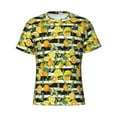 thumbnail image 3 of Naloa Orange and Lemon Men's T-Shirt Sport T-shirt Men's Basic Tee Casual Men's Shirt, Round Neck, Short Sleeves - Medium, 3 of 5