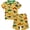 Yellow Dinosaur, variant on WIBACKER 3-8Y Toddler and Little Boys 2-Piece Sports Car Pajamas Set 100% Cotton Short Sleepwear Kids Summer Pjs