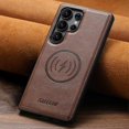 thumbnail image 5 of SUTENI G5 For Samsung Galaxy S22 Ultra 5G Case Compatible with MagSafe Cowhide Texture Leather Back, 5 of 5