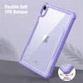 thumbnail image 7 of Fintie TPU SlimShell Case for iPad Mini 7 (A17 Pro) 2024 / iPad Mini 6 2021 - Clear Hard Back Cover with Shockproof Soft TPU Bumper for iPad Mini 7th/6th Generation 8.3 Inch, Purple, 7 of 7