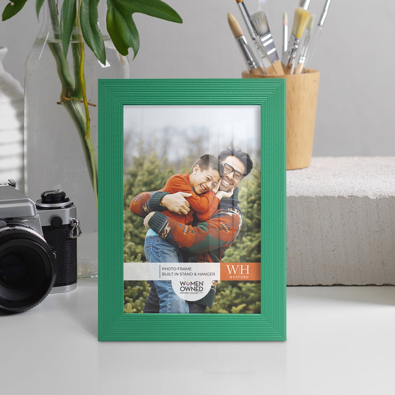 Emerald Green Rustic Picture Frame, 5 x 7
