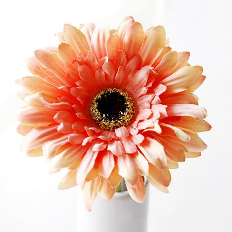 10PCS Large Artificial Silk Daisy Flower Gerbera Wedding Home Party Office Decor