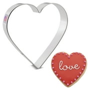 Extra Large Heart Premium Valentine Cookie Cutter, 5" Made in USA by Ann Clark