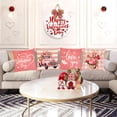 thumbnail image 6 of Happy Valentines Day Pillow Covers 12x20 Set of 4 Red Love Heart Throw Pillow Covers Wedding Anniversary Pillow Covers Pillow Cases Home Outdoor Sofa Couch Cushion Covers (12 by 20), 6 of 6