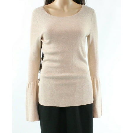 Hinge Women's Sparkle Bell Sleeve Pullover Sweater