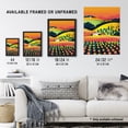 thumbnail image 3 of Artery8 Hill Farm Sunset Orange Pink Green Pop Art Design For Living Room Large Wall Art Poster Print Thick Paper 18X24 Inch, 3 of 5