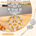 thumbnail image 2 of QJUHUNG Walnut Cookie Mold Maker Safe Cake Nut Modes Solid Walnut Cookie Molds with Handle Versatile Metal Nut Cookies Maker Easy to Clean Oven Cookies Makers for Baking Dessert, 2 of 10