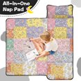 thumbnail image 4 of Pioneer Flower Floral Print Pattern Teens Toddler Nap Mat with Pillow, Sleeping Mat Bag for Preschool Daycare 59"x22", 4 of 6