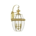 thumbnail image 3 of Livex Lighting - Monterey - 3 Light Outdoor Wall Lantern in Traditional Style -, 3 of 19