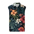 thumbnail image 3 of Njoeus Sleeveless Shirts For Men Workout Shirts For Men Mens Sleeveless Buttons Down Shirts Floral Summer Beach T-Shirt Party Tank Tops Mens Big & Tall Sizes S-5Xl Plus Size Tops On Clearance, 3 of 3