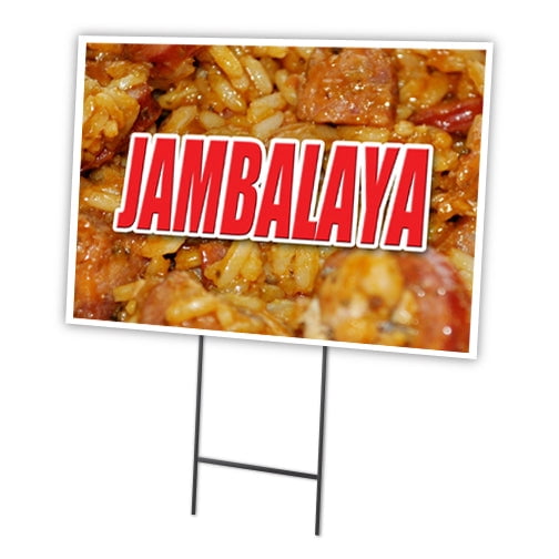 SignMission C-2436 Jambalaya 24 x 36 in. Yard Sign & Stake - Jambalaya
