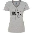 thumbnail image 3 of Inktastic It's Home- State of Idaho Outline Women's V-Neck T-Shirt, 3 of 5