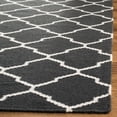 thumbnail image 4 of Safavieh Dhurries Hector Geometric Wool Area Rug, Chocolate/Ivory, 5' x 8', 4 of 11