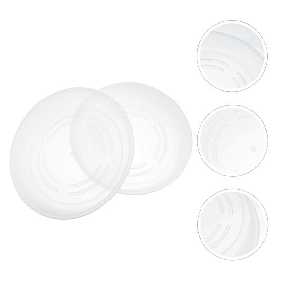 FUTUREORYY 5Pcs Drip Pans For Plants Heat Resistant Clear Plastic Design