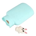 thumbnail image 4 of Silicone Hot Water Bottle, Microwave Heating Warm Water Bottle Beautiful Portable Explosion Proof  For Cold Compress Pink,Blue, 4 of 8