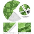 thumbnail image 2 of Coolnut Lucky Clover Christmas Tree Skirt 36", St. Patrick's Day Tree Skirt Double Layers Polyester Easter Tree Skirt for St. Patrick's Day Holiday Party Decoration, 2 of 6