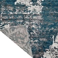 thumbnail image 5 of RUGSOTIC CARPETS MACHINE MADE HEATSET POLYPROPYLENE AREA RUGS - 9'x12', Rectangle, Silver Blue, Abstract Modern Design, High Pile Machine Made Area Rugs for Living Room, Bed Room (MX0017), 5 of 5