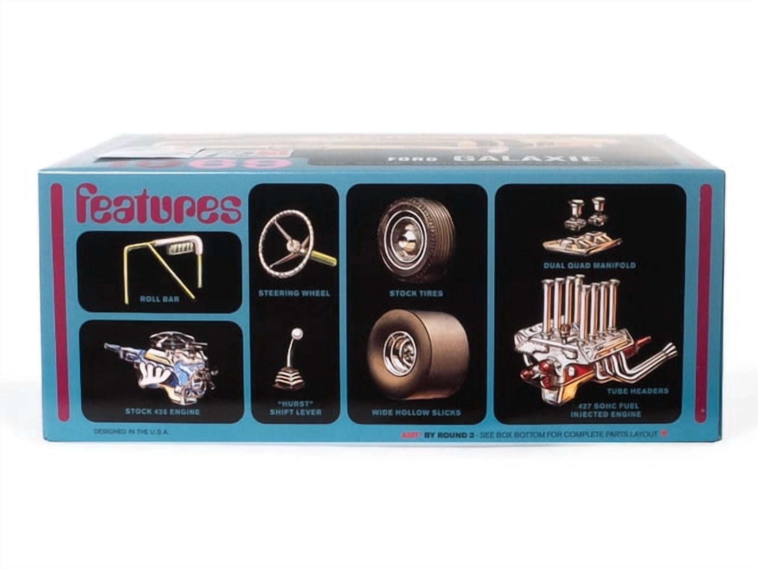 AMT 1969 Ford Galaxie Hardtop Skill 2 Model Kit 1/25 Scale