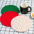 thumbnail image 5 of Cotton Woven Coaster 1 Pc,Absorbent Coasters for Table Protection,Stylish Coasters for Drinks,Kitchen Pot Holder for Home Decor,Cotton Handmade Coaster for Housewarming Gift, 5 of 6
