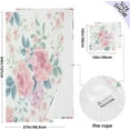thumbnail image 3 of Dreamtimes Beautiful Flowers Soft Cotton Towel Sets 2 Piece, 1 Bath Towel 1 Hand Towel Quick Dry Highly Absorbent Bath Towels Washcloths for Bathroom, Gym, Hotel, and Spa, 3 of 7