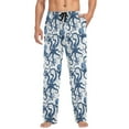 thumbnail image 3 of JSTEL Octopus Polka Dots Men's Sleepwear Mens Pajama Pants Bottoms with Pockets, XL, 3 of 6