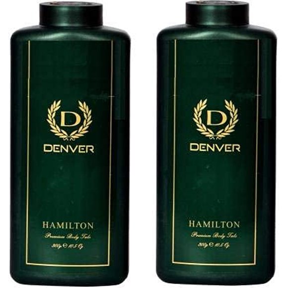 Denver Hamilton Premium Body Talcum Powder,300gm Each (Pack of 2)