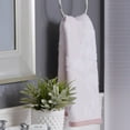 thumbnail image 4 of Great Bay Home Cotton Floral Jacquard Towel Set (Bath Towel (2-Pack), White / Mauve), 4 of 7