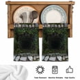 thumbnail image 5 of 3D Optical Illusion Kitchen Towels Set of 1, Visual Trap Looks Like Holes Teal Grey Absorbent Dish Towels for Kitchen, Microfiber Hand Towel, Quick Drying Tea Towel for Cleaning Decorative Dishcloths, 5 of 7