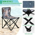 thumbnail image 4 of 600D Oxford Camping Chair Portable Foldable Chair Supports 220 lbs for Picnic, Fishing, Backpacking Snowman Pine Branch, 4 of 8