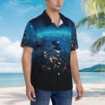 thumbnail image 3 of Fotbe Planet Earth Camisa Hawaiana para Hombre Unisex – Camisa Casual de Verano con Botones de Manga Corta de Algodón y Lino,3X-Large, 3 of 7