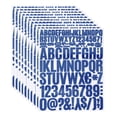 thumbnail image 1 of 810 Pieces Vinyl Letter Stickers, 10 Sheets 1.5 Inch Blue Self-Adhesive Cute Alphabet Number Stickers for DIY Craft, 1 of 5