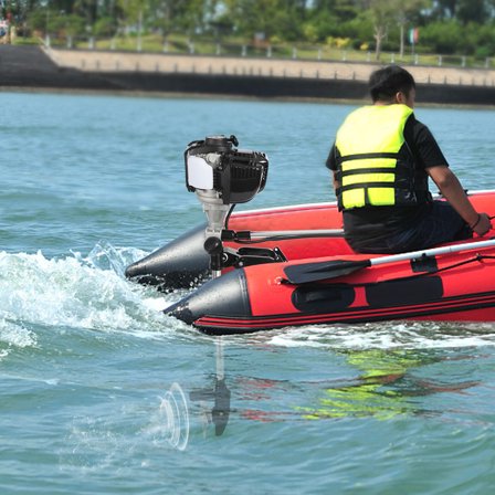 5.5HP 4 Stroke Outboard Motor Fishing Boat Engine Gasoline Air Cooling CDI 65cc