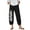 Black, variant on Stylish Women's Casual Pants Summer Linen Blend Fabric Comfortable Everyday Wear Commute Versatile Tops Pairing Trendy Outfit