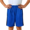 thumbnail image 3 of JIAYUE Kids Shorts Knee Length Boys Athletic Training Basketball Running Mesh Gym Workout Activewearr Classic Children Bottoms, 3 of 4